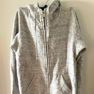 TNA Grey Zipped Hoodie